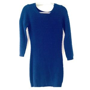 Navy mini sweater dress